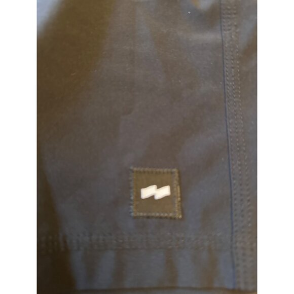Banks Journal Black 32 Mens Recycled Polyester Drawstring Shorts Zipper Pocket - Picture 3 of 6